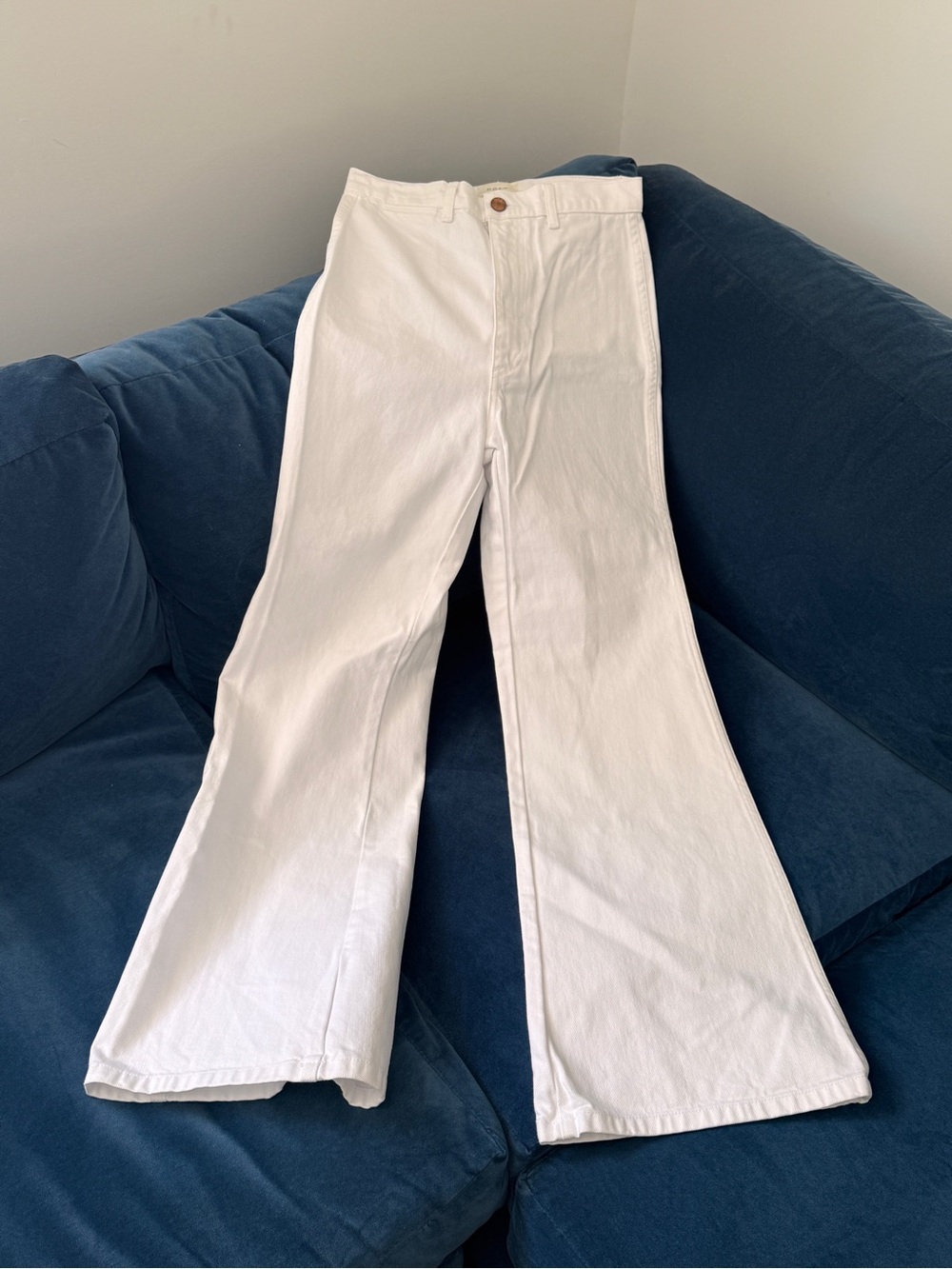 DÔEN Melody in optic white High rise Wide Leg Jean Size 27
